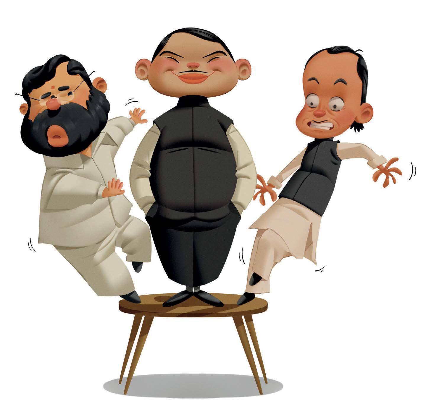 SHINDE IN SKIRMISH FOR SPACE